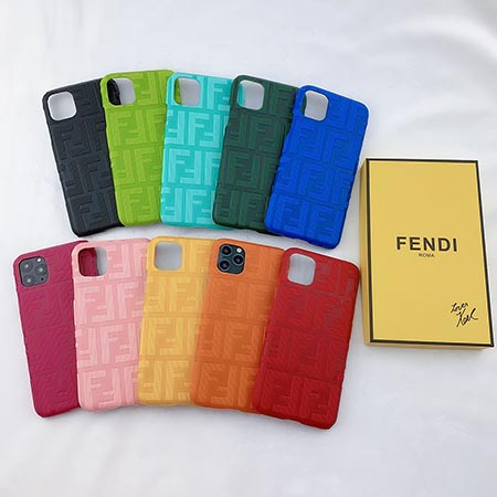 フェンディ iphone12 ケース ブランド カラフル 革製 Fendi アイホン12 ...