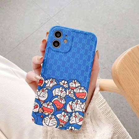 Gucci iphone12miniかわいいカバー グッチ アイフォーン12Pro/12アニマル柄携帯ケース GG Doraemon柄  iphone11プロマックススマホケース 高校生愛用 iPhone xs max/xr/xs ドラエモン 保護ケース