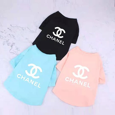 Chanel 犬の服 ココマーク プリント半袖Tシャツ