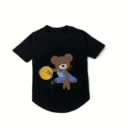 Fendi ペット服 犬服 Tシャツ 半袖