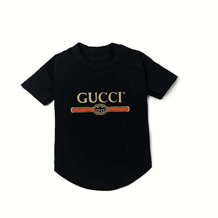 GUCCI ロゴ ペット服 Tシャツ