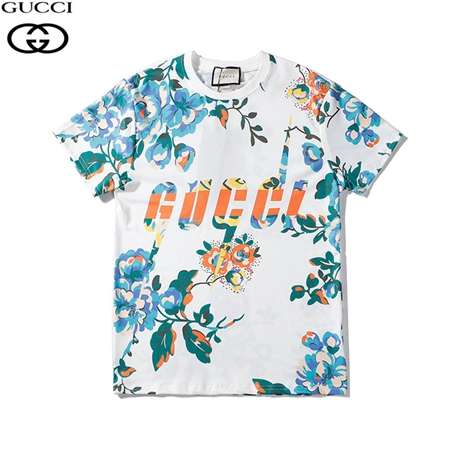 GUCCI 丸襟プリントTシャツ