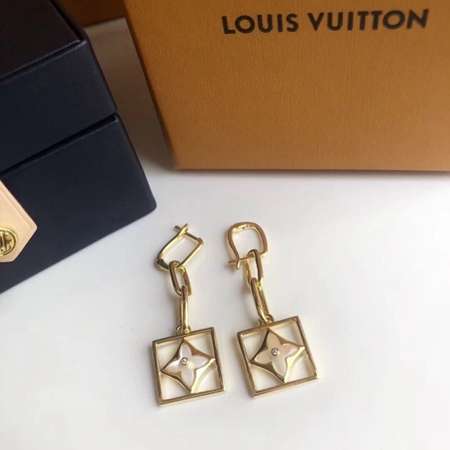 Louis Vuitton 四叶の草スクエアピアス