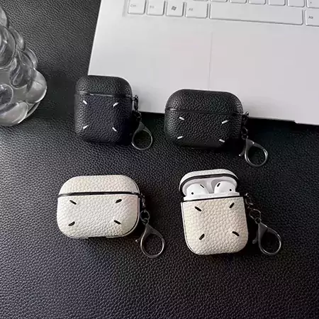 マルジェラairpods 4/3/2 イヤホンケース 4ステッチ レザー メンズ