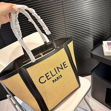 CELINE ラージスクエアトートバッグ