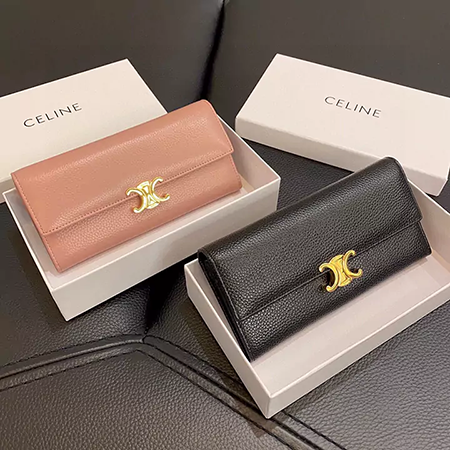 CELINE トリンオフ 二つ折り長財布