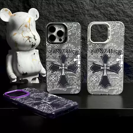 Apple iphoen16/16proスマホケースクロームハーツ ブランド マークアイフォン15plus/15promaxケース カメラレンズ保護 新登場 chrome hearts iphone14/13/12カバー 耐衝撃 男 女 オシャレ