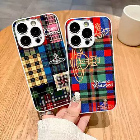 vivienne 風 iphone16/16plus携帯カバー 強化ガラス