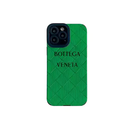 BOTTEGA VENETA テックラバー iphoen16pro/16plusケースグリーン新品 ボッテガ ヴェネタアイフォーン15promax/15スマホケース 編み込み 耐衝撃 BV iphone14/14pro/13ケース ブランド ファッション