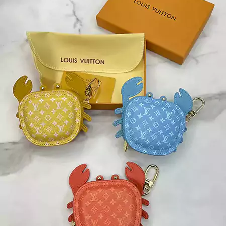 ルイヴィトン airpods4ファスナーケース ハンドバンド式 カニ匹 少女 可愛い 面白い ハイブランド LV airpods pro 3/2/1ケース レザー 全面保護