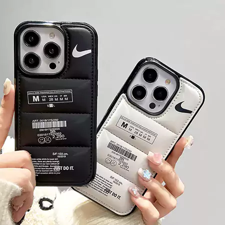 ダウンジャケット風iphone16pro/16plus nike携帯ケース