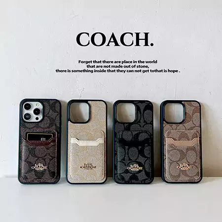 Coach iphone16pro/16plusケース レザー 接合する