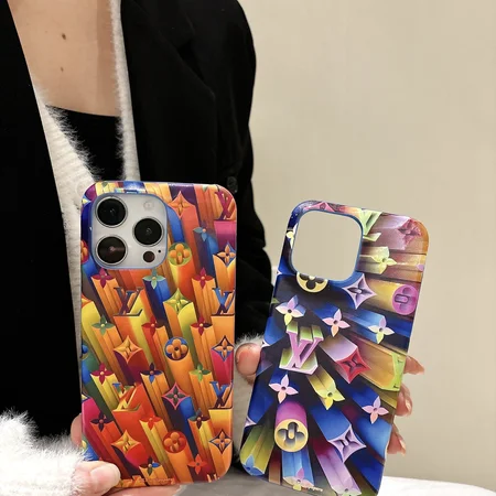 ルイビトン 現代アートiphone16/16plusスマホケース 3D立体パターン