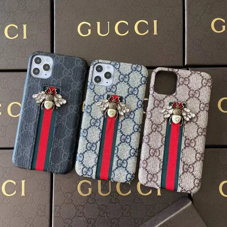 定番柄 GUCCI iphone16/16proケース 蜂柄 可愛い