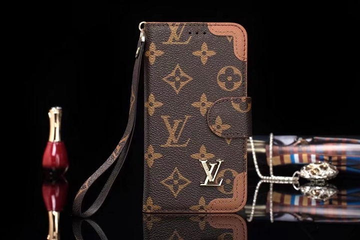 LV iPhone12 ケース 花柄ストラップ付き