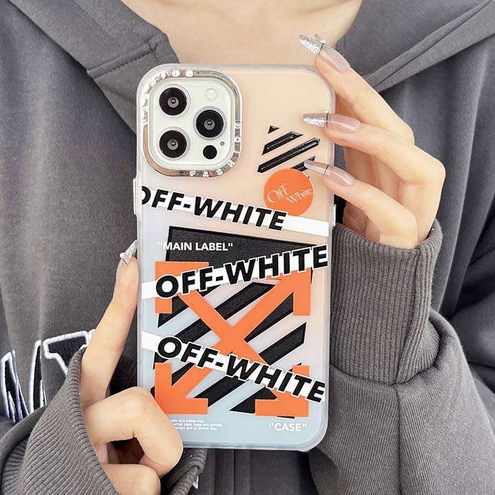 Off White アイフォーン13 pro max/13proカバーブランド字母プリント