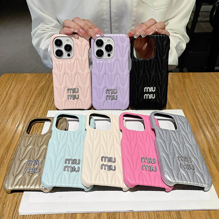 MIUMIU ミュウミュウ　iPhone 12pro スマホケース　携帯カバー