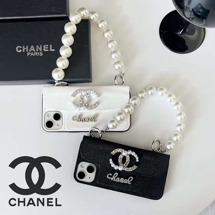 chanel シャネル 革 アイフォーン 15