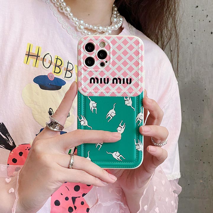 miumiu グリーン アイホン 14