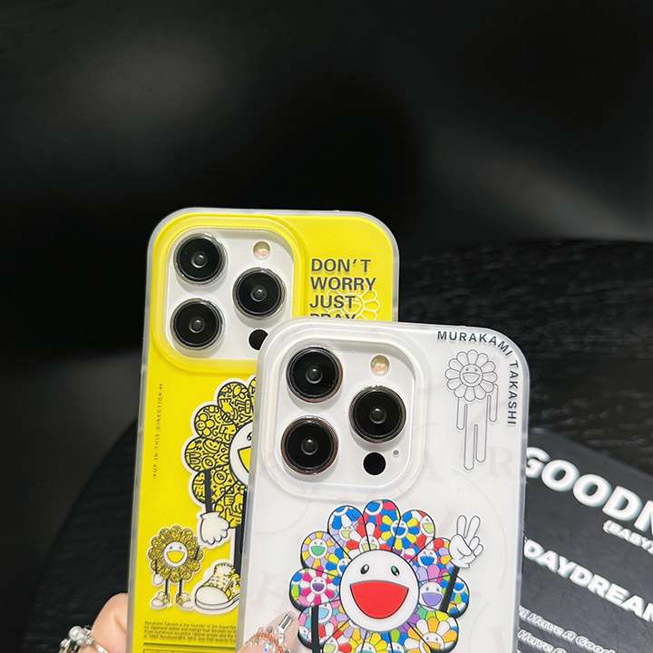 サンフラワー murakami sunflower風 アイフォン 15 スマホケース