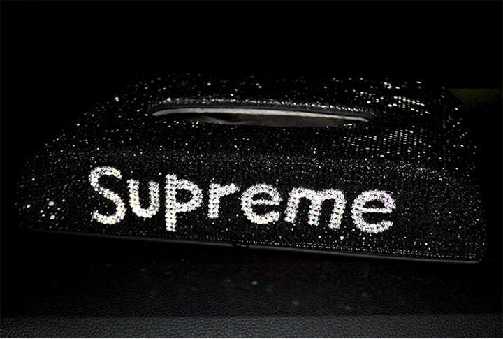 SUPREME 車用 ティッシュボックス