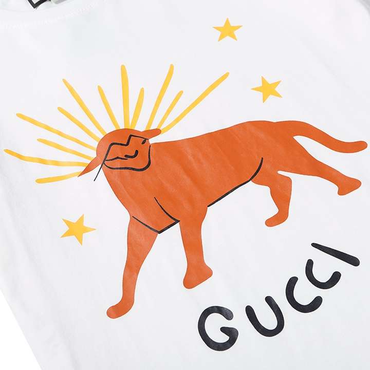 gucci 丸襟 綿100% 半袖