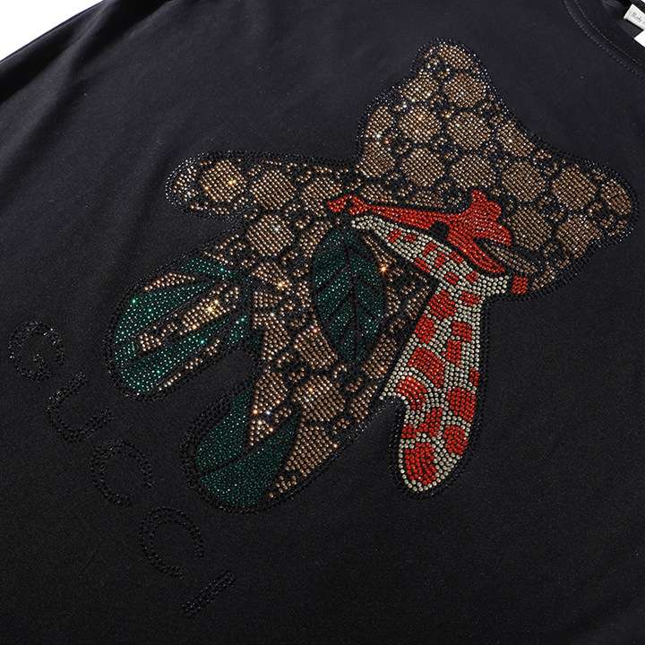 gucci ブラック Tシャツ ホワイト