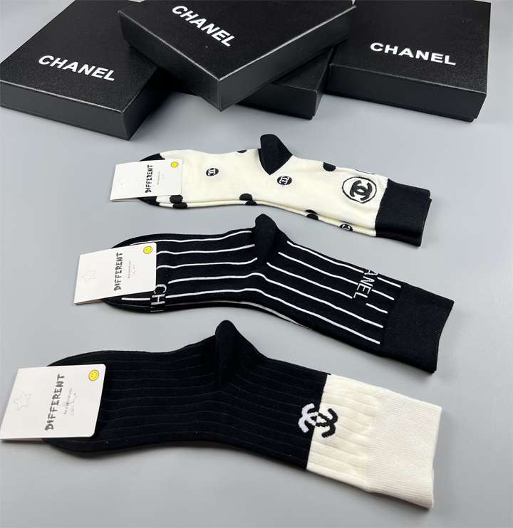 CHANEL ソックス ホワイト