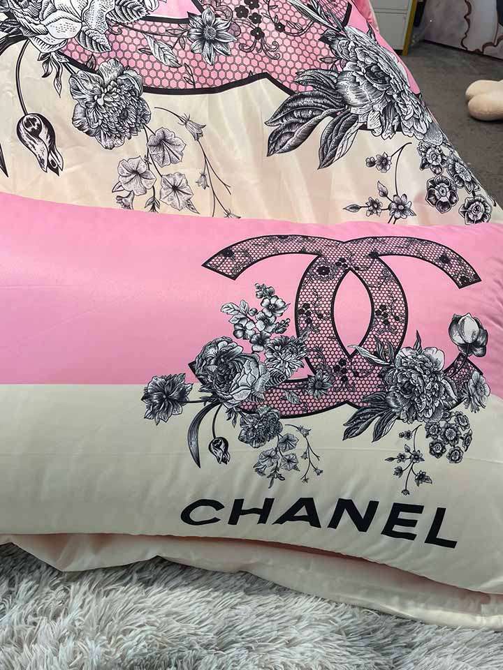 高級感 chanel 掛け布団カバー 4点セット