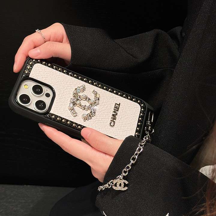 chanel iphone15ケースキラキラ