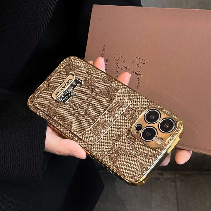 coach iphone15カバー 馬車金具