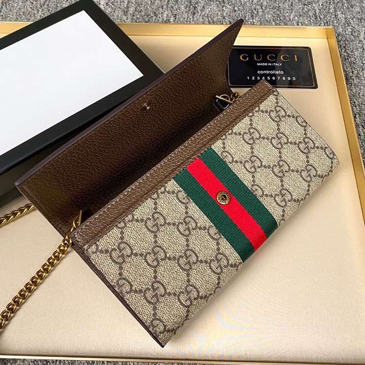 gucci 長財布 肩掛け