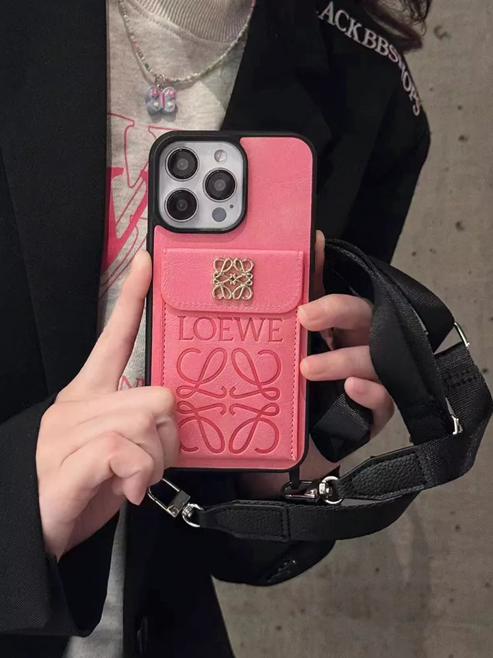 loewe iphone15 proケース ストラップ付き