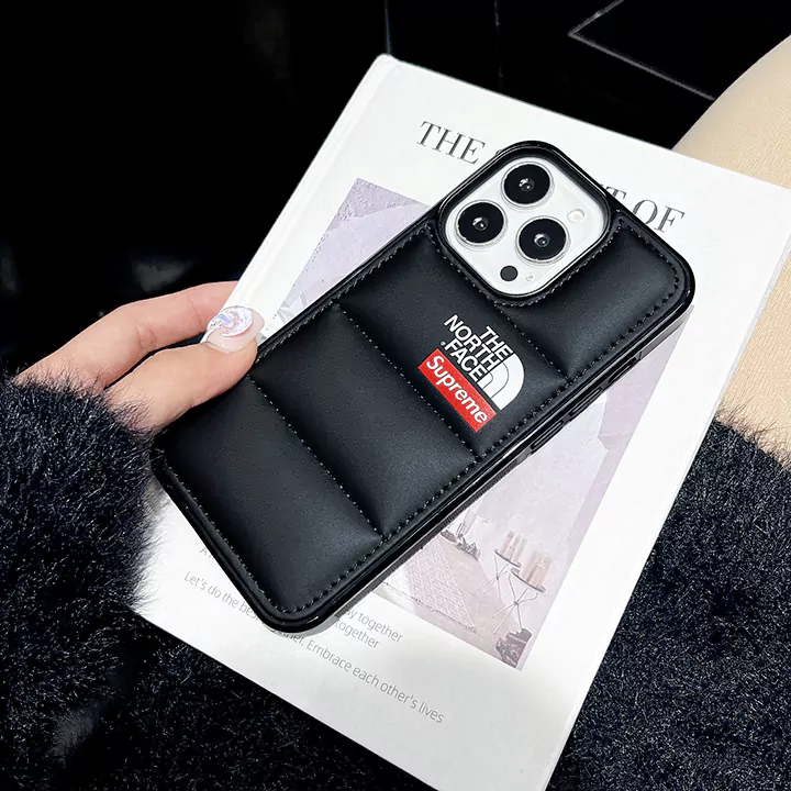 SUPREME×THE NORTH FACE iphone16 レザースマホケース