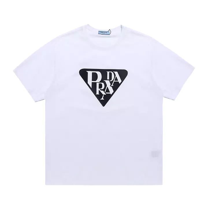 Prada ホワイト Tシャツ レデイース