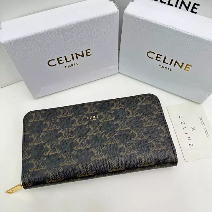 CELINE トリオンフ キャンバス 長財布