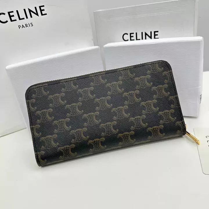 CELINE 長財布 レザー ブラック