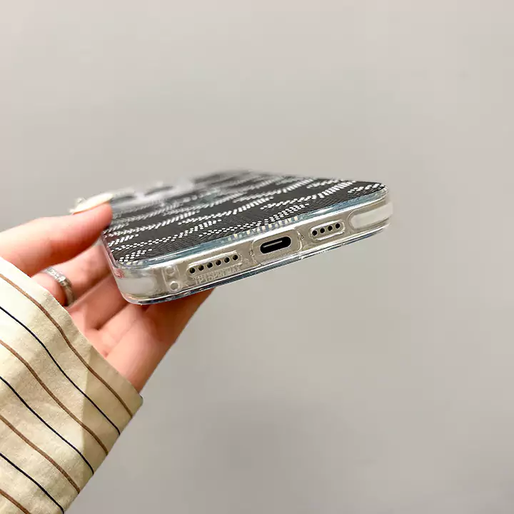 goyard 風 iphone16 pro maxケース レザー