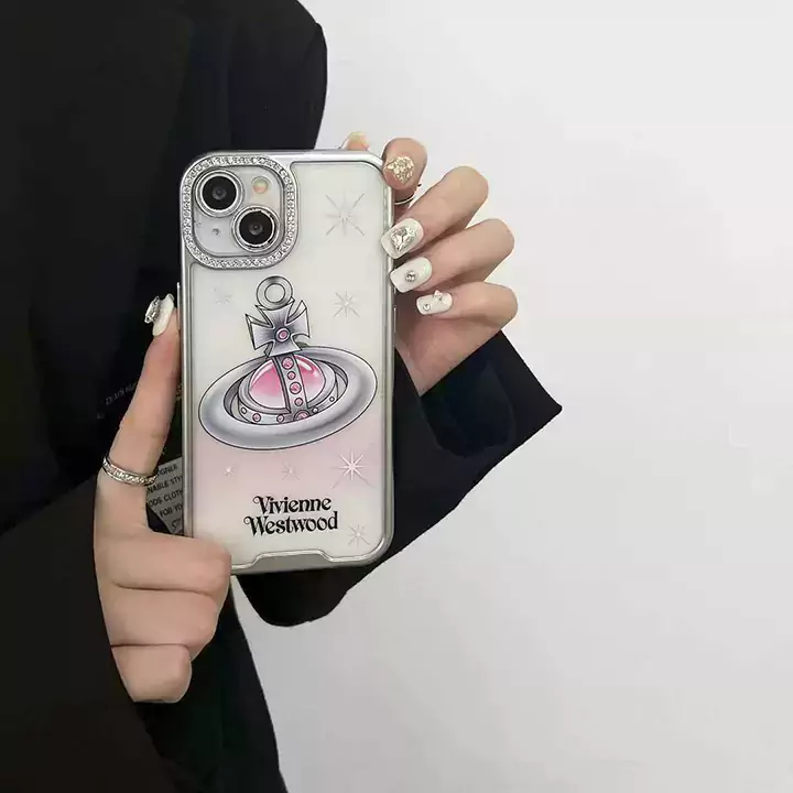 vivienne iphone16 pro maxケース土星 ロゴ