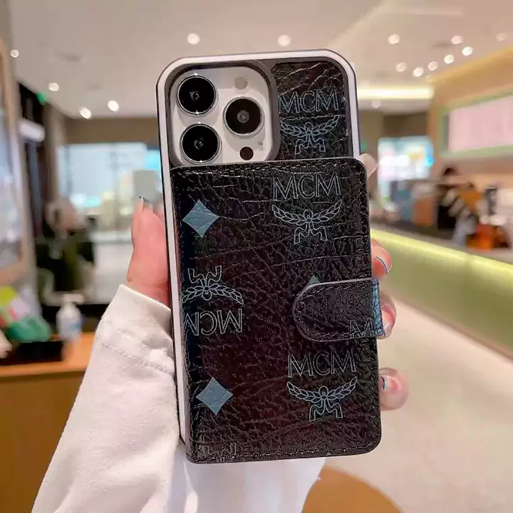 mcm iphone16 pro maxケース カードポッケト付き