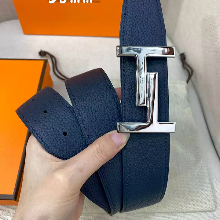 HERMES メンズベルト シルバー金具