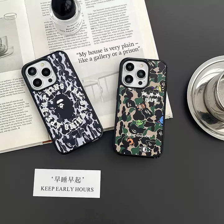 Bape iphone16カバー 鏡面