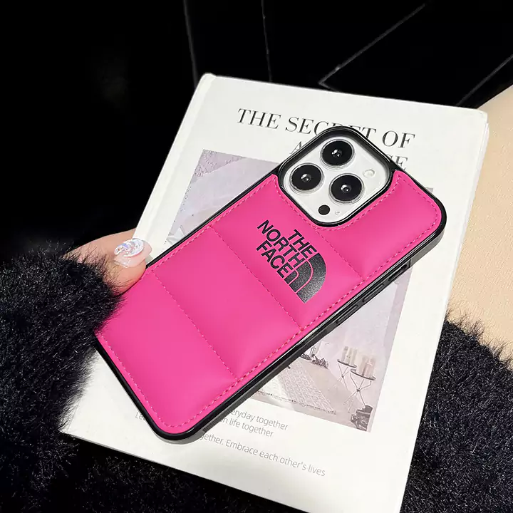 the north face iphone16 proカバー ダウンジャケット風