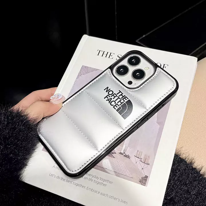 the north face iphone16 proカバー ダウンジャケット風