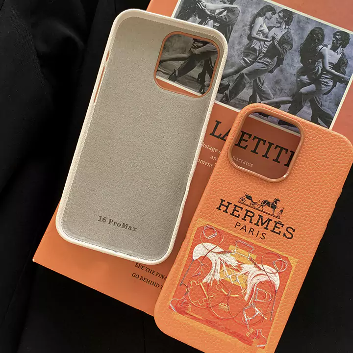 Hermes iphone16 proレザーカバー