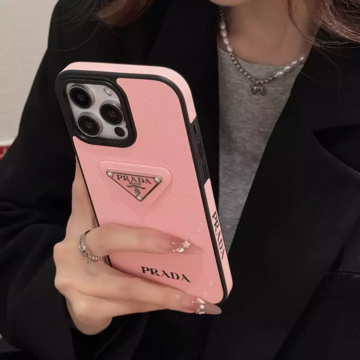 prada iphone16 proケース ブラック ピンク ホワイト