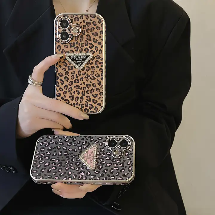 prada iphone16 proケース ヒョウ柄