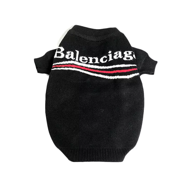 Balenciaga 犬 セーター 黒 ブルー