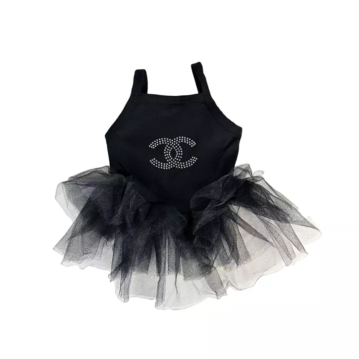 chanel 犬 服 スカート