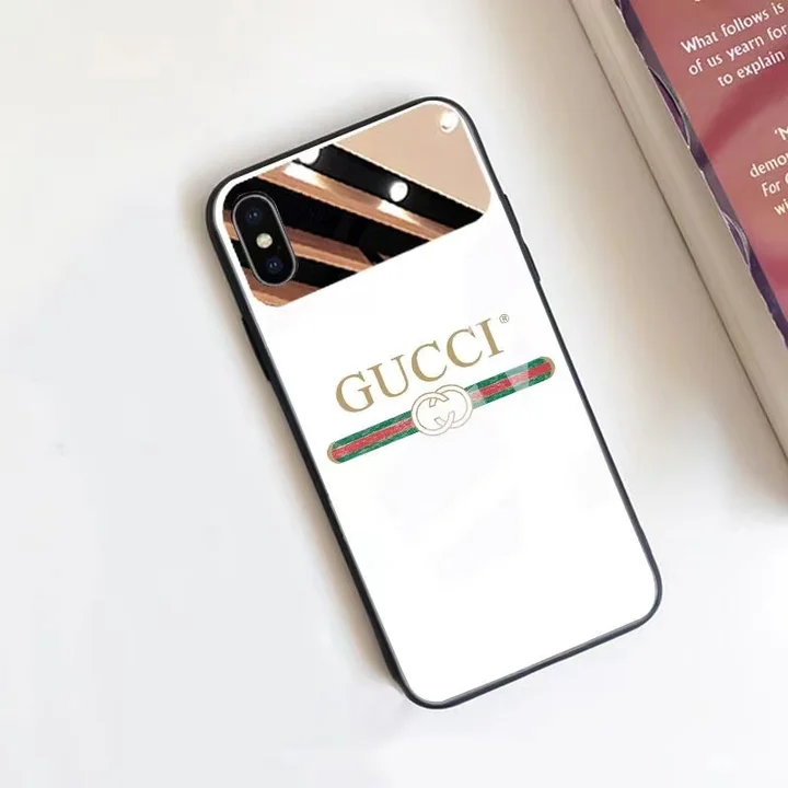 gucci 定番 iphone16 proカバー 背面 ガラス ミラー付き